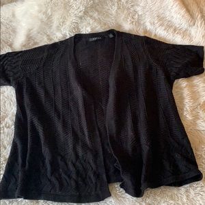 Short sleeve knit cardigan